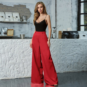 Women's High Waisted Wide Leg Pants Loose And Colorful