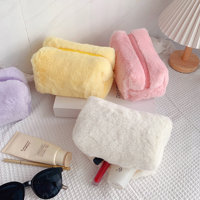 Macaron Plush Pen Bag Handbag