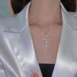 Asterism Cross Necklace For Women