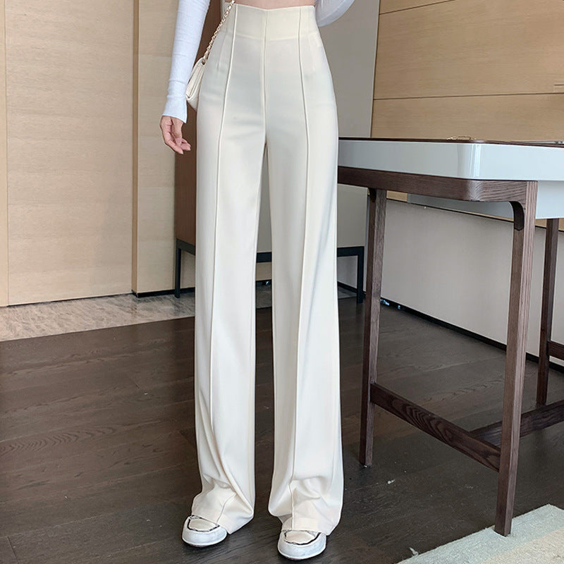 Women's Wide-leg Pants Spring New High-waist All-match Drape Mopping Trousers