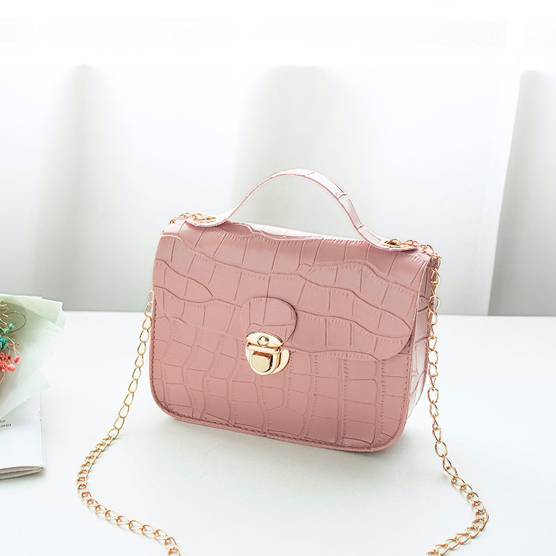 Women Small Crossbody Bag Classic  Pattern Shoulder Handbags Lightweight Chain Strap Messenger Purse