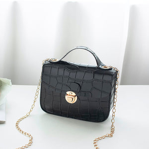 Women Small Crossbody Bag Classic  Pattern Shoulder Handbags Lightweight Chain Strap Messenger Purse