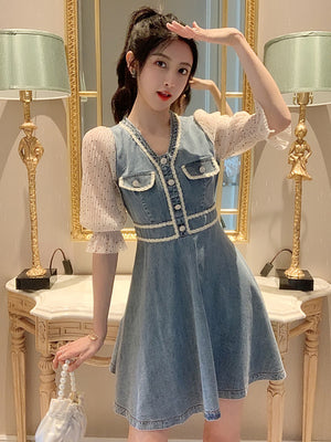 Denim Skirt Dress Female Summer New Style Is Thin