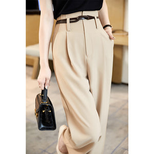 High Waist Wide Leg Suit Pants New Slim Casual Pants