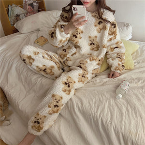 Bear Homewear Pajamas Suit Women