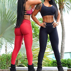 Leggings Women Gym High Waist Push Up Yoga Pants Jacquard Fitness Legging Running Trousers Woman Tight Sport Pants