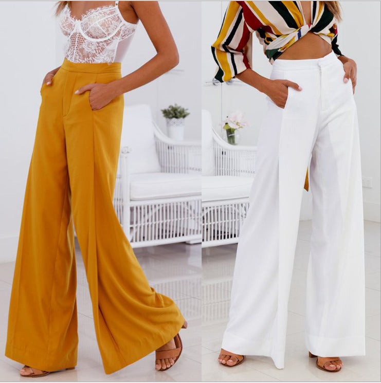 Comfortable High Waist Wide Leg casual pants