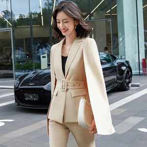 Cloak Suit Female Fashion Two-piece Suit