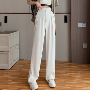 Women's Loose Casual High Waist Wide Leg Suit Pants