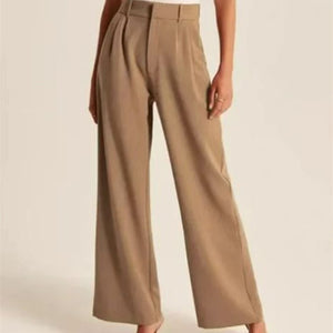 Women's Fashion Casual Hundred High Waist Wide Leg Pants