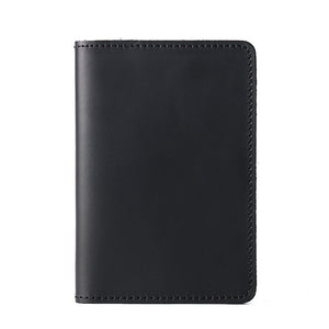 Genuine Leather Passport Holder Vertical Cowhide Simple Handmade