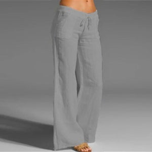 Women's high-waist wide-leg pants