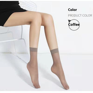 Thin Spring And Summer Anti-hook Crystal Socks Ultra-thin Wear-resistant Durable Meat