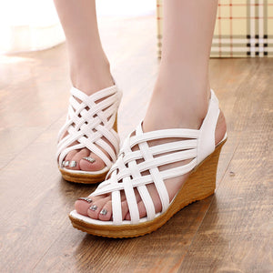 Fishbill Wedge Sandals