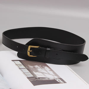 Irregular Women Leather All Match Belt Fashion