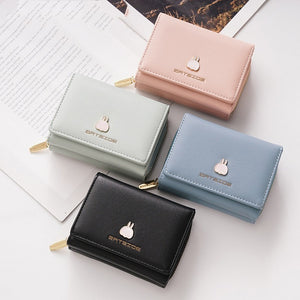 Women's Square Wallet Three Fold Multifunctional Card Holder