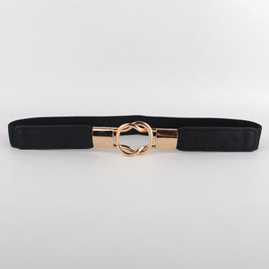 Fashion Buckle Elastic Thin Belt