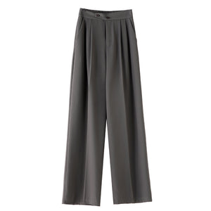 Women's Wide-leg Design Pants Spring And Autumn High Waist Draping