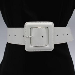 Unisex Belt Simple Square Buckle Ladies Fashion