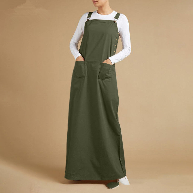 Women's Casual Loose Maxi Long Plain Color Dress