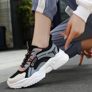 Spring And Summer Casual Thick-soled Sports Shoes Net Red Trendy Shoes White Shoes Women