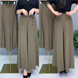 Women's Loose Fashion High Waist Thin Wide Leg Pants