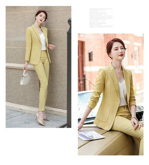 Women's Fashion Autumn New Temperament Goddess Fan Professional Small Suit