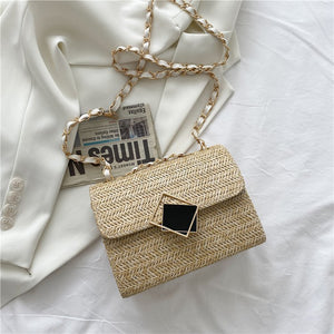 Handbags New Straw Woven Bag Women's Trendy Fashion Ladies Shoulder Bag