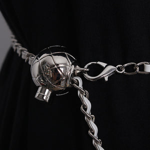 Small Golden Ball Waist Chain Small Fragrant Wind Thin Belt Dress Women