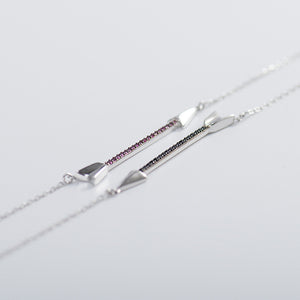 925 Silver Cupid's Arrow Necklace For Women