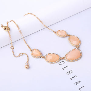 Irregular Geometric Stone Short Necklace For Women