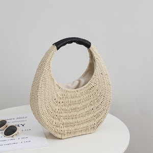 New Niche Portable French Style Woven Bag Women