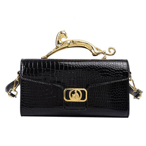 Women's Bag Is Fashionable And Simple, With A Hard Handle And A Carrying Crossbody Bag
